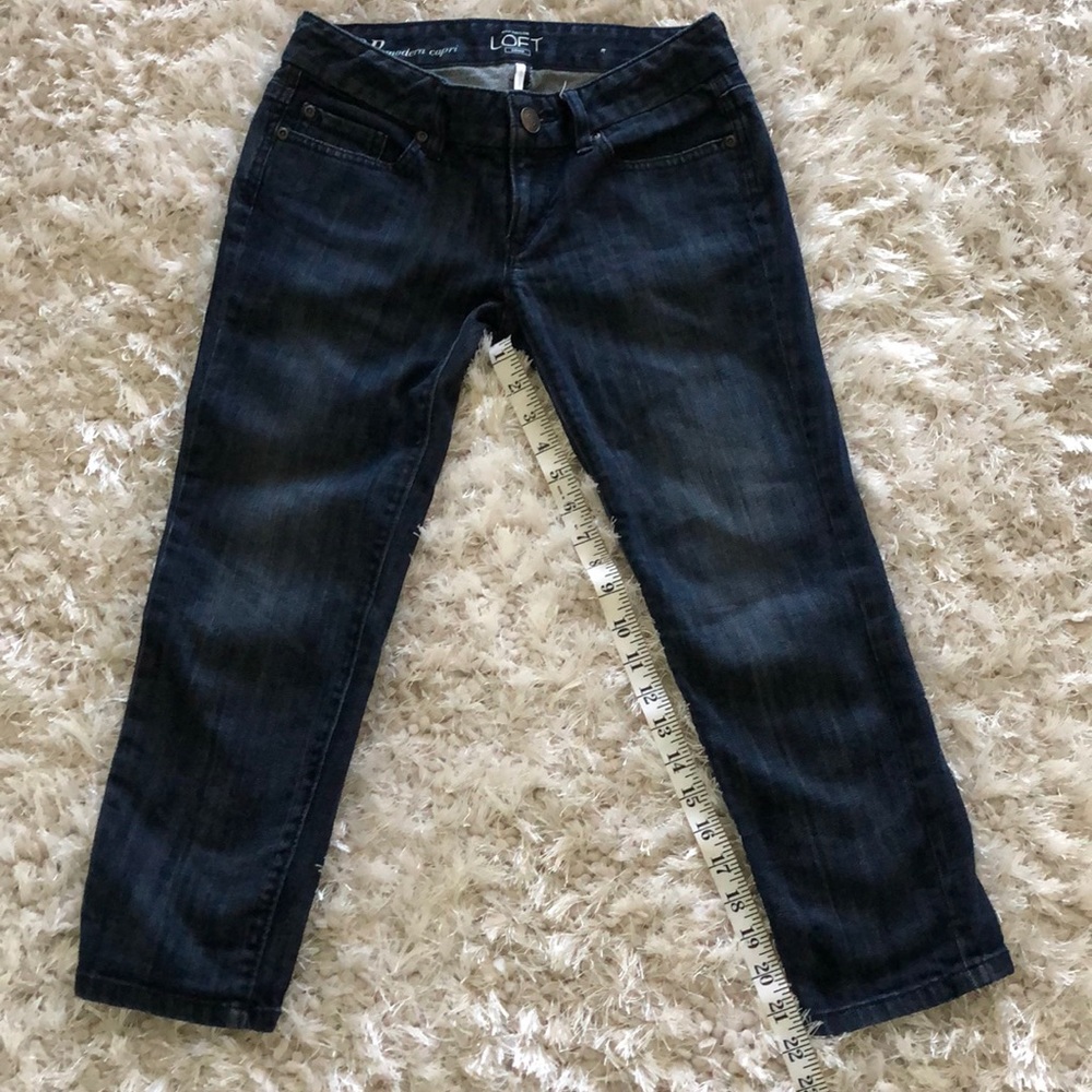 LOFT Dark Blue Ankle Jeans